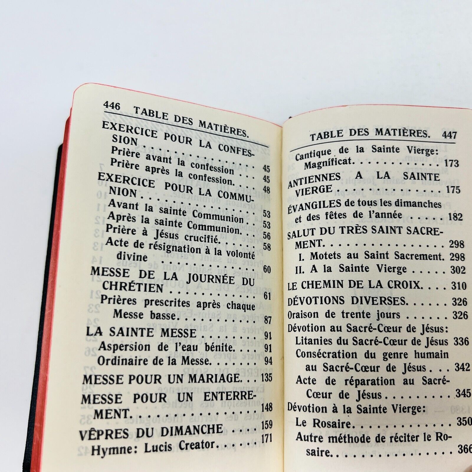 1957 Paroissien Romain Très Petit Format Proost Français Prières Cardinal Lauri
