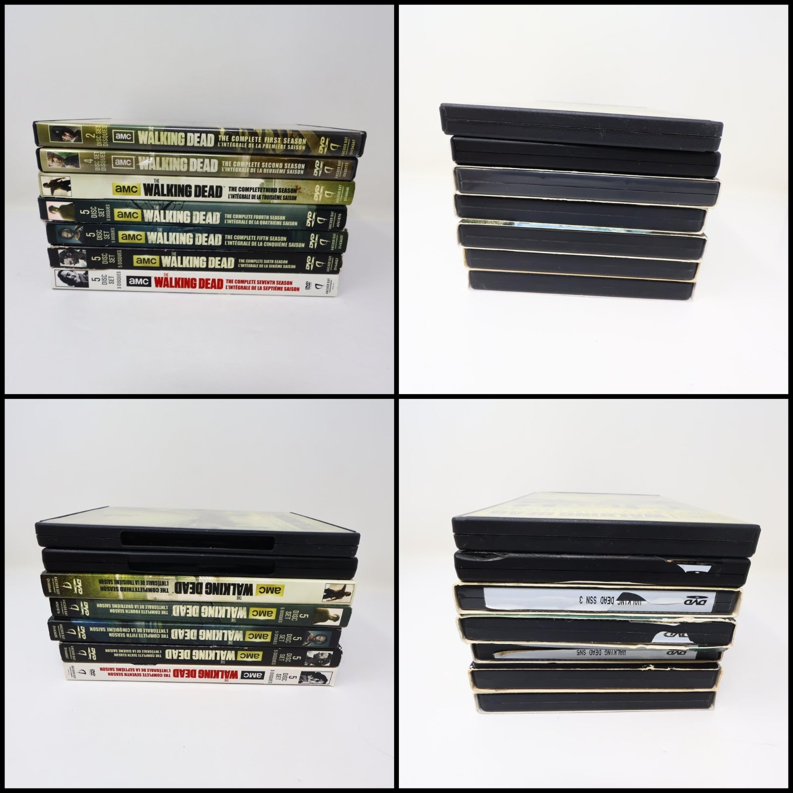 The Walking Dead Seasons #1-2-3-4-5-6-7 DVD Lot AMC NTSC English/Français Tested