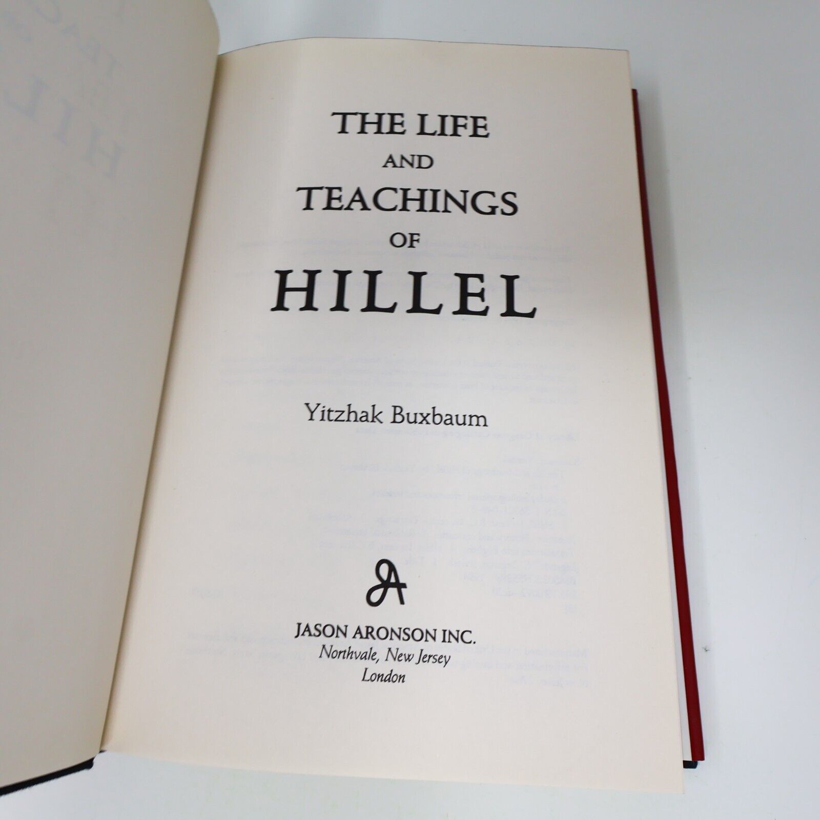 1994 The Life and Teachings of Hillel Yitzhak Buxbaum 1st Print Hardcover HC 90s