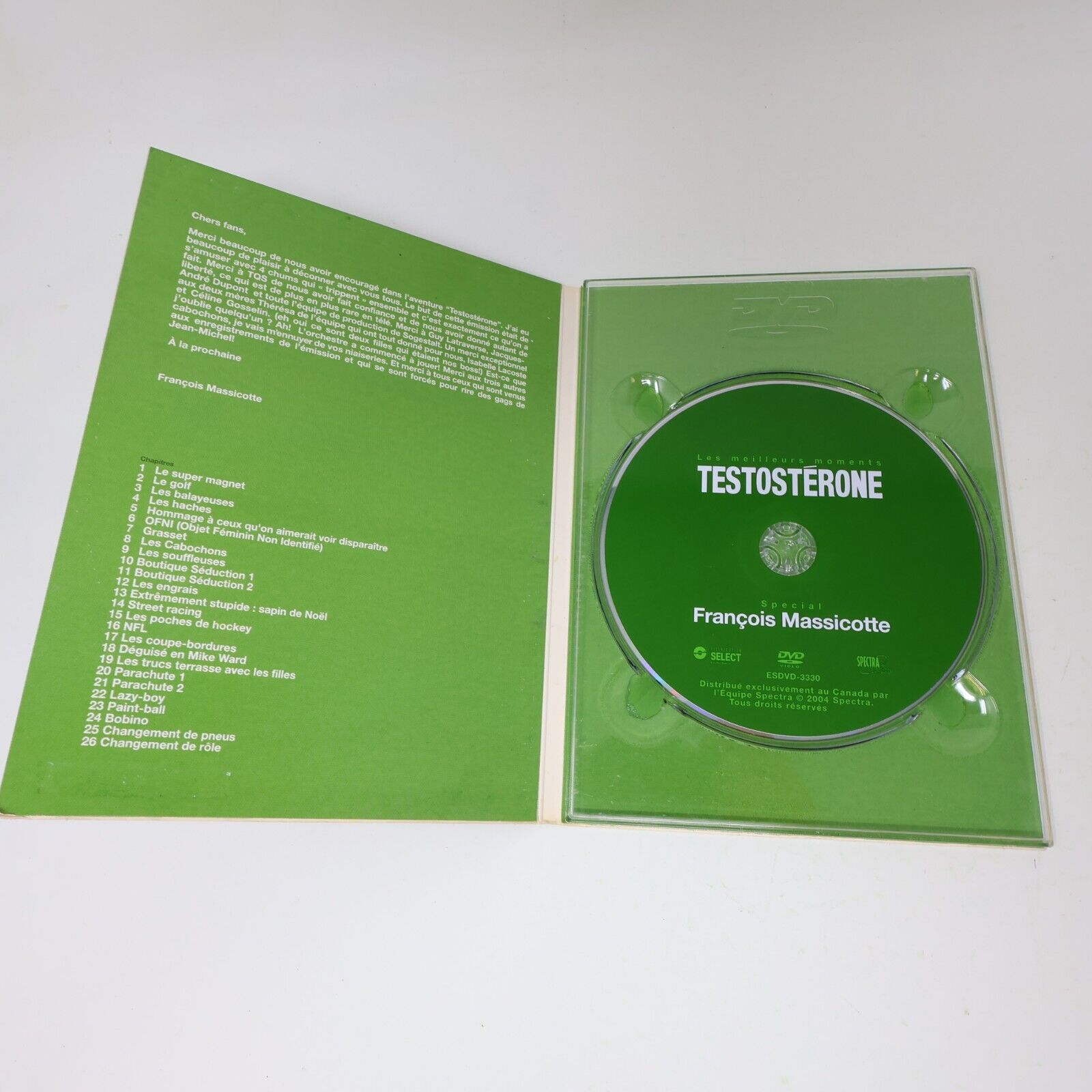 Les Meilleurs Moments de Testostérone Spécial François Massicotte DVD Testé FR