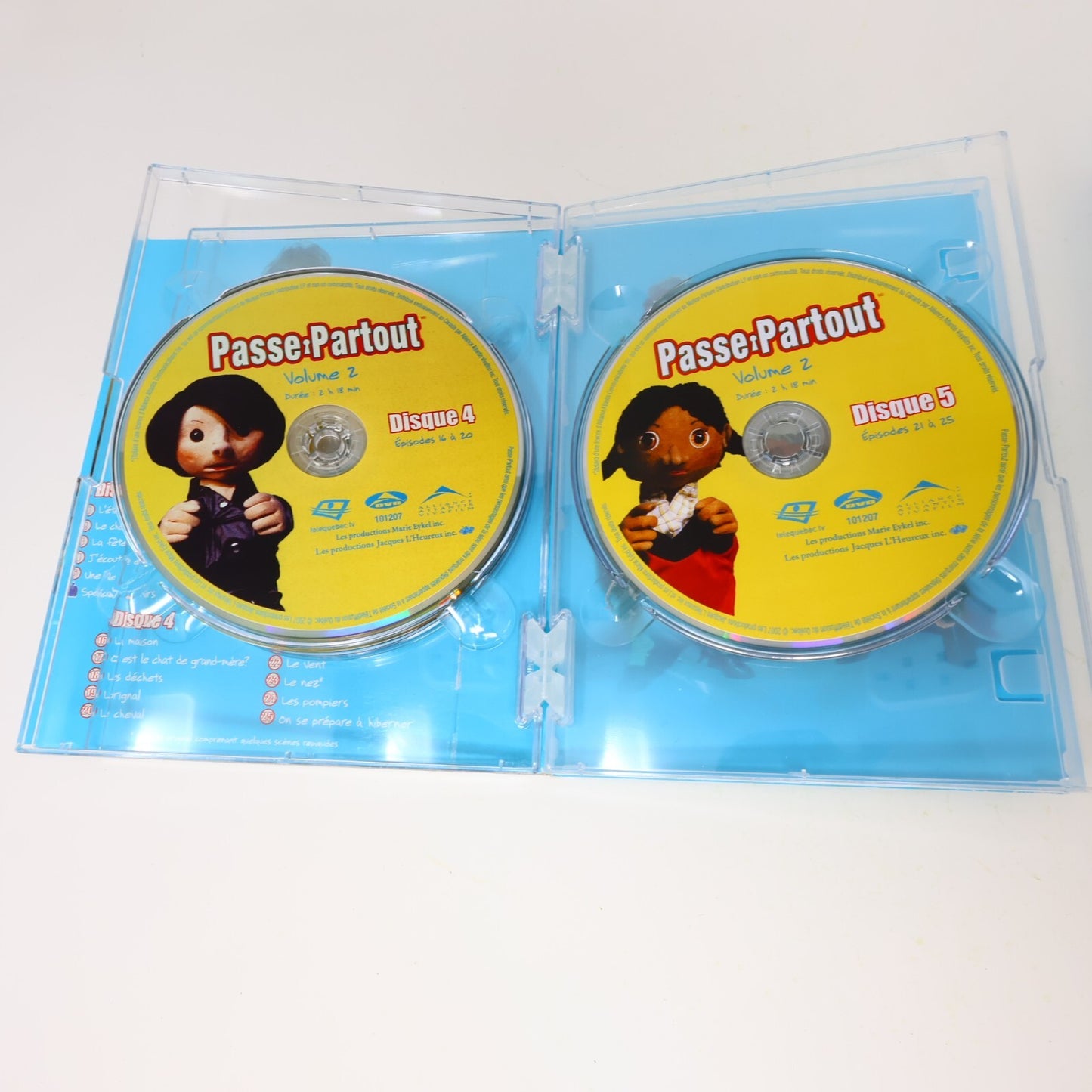 Passe-Partout #1-2-3-4-5 Lot 5 DVD Télé Québec Série Originale Complète Testés