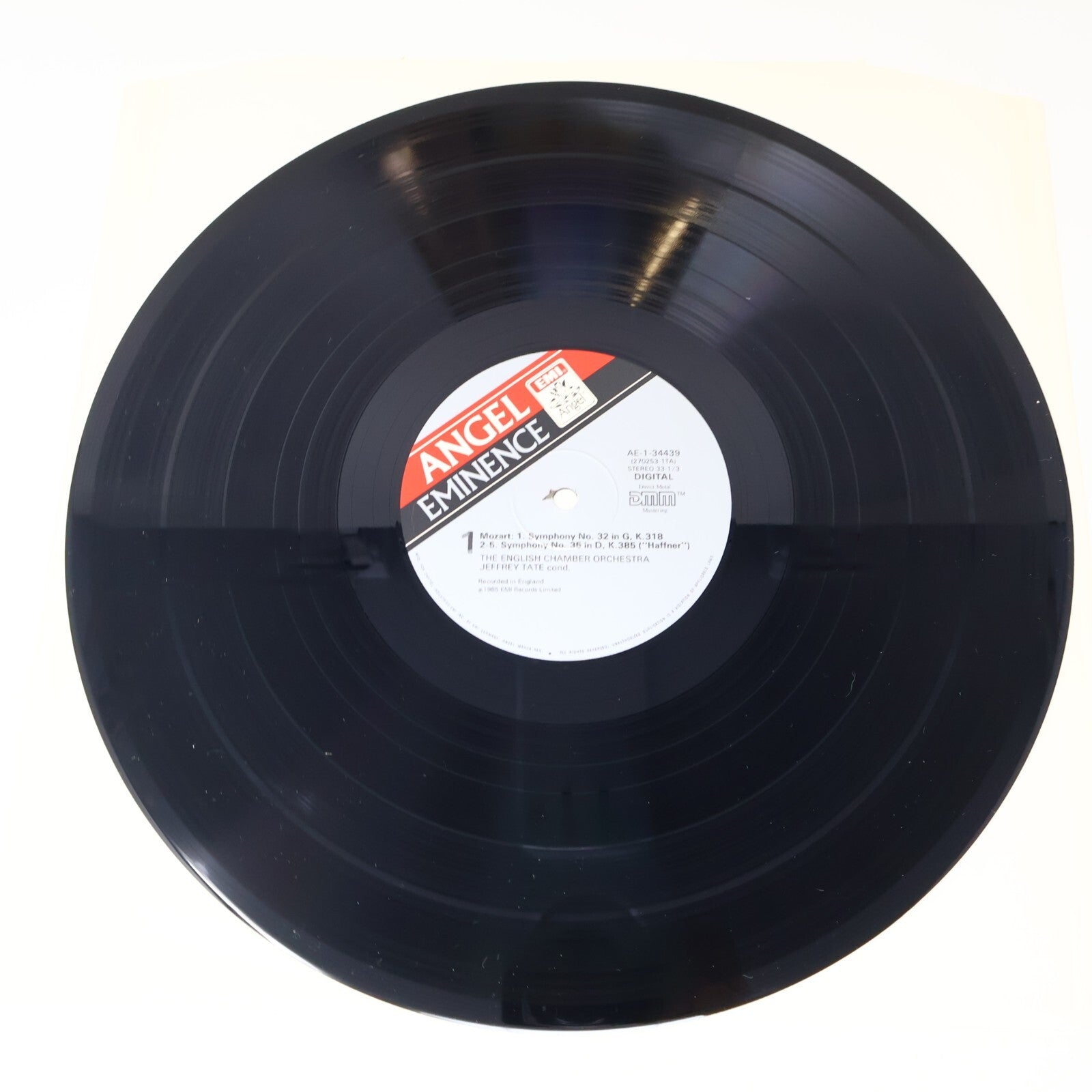 Jeffrey Tate Conducts Mozart English Chamber Orchestra Record AE-34439 Emi 1985