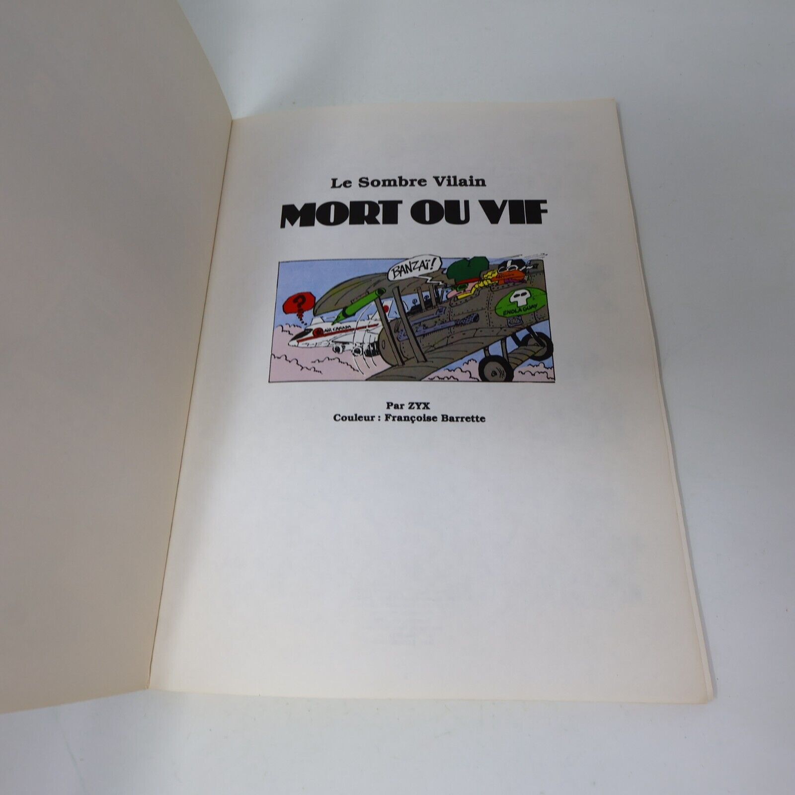 Le Sombre Vilain Mort ou Vif Zyx 1981 Croc Album Français Bande Dessinée Bd 80s