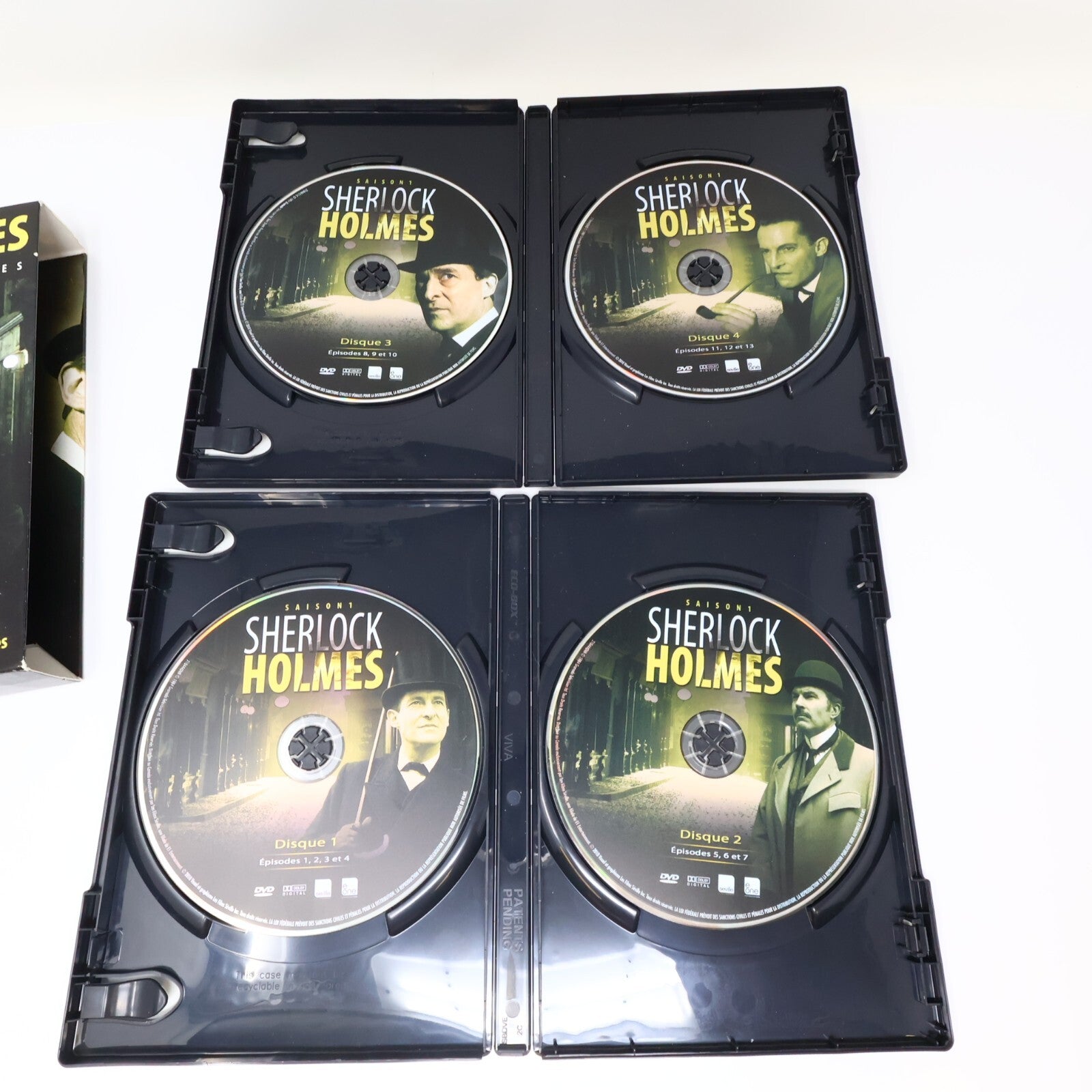 Sherlock Holmes Saison 1/Les Films Lot 2 DVD Français Jeremy Brett 4:3 Testés