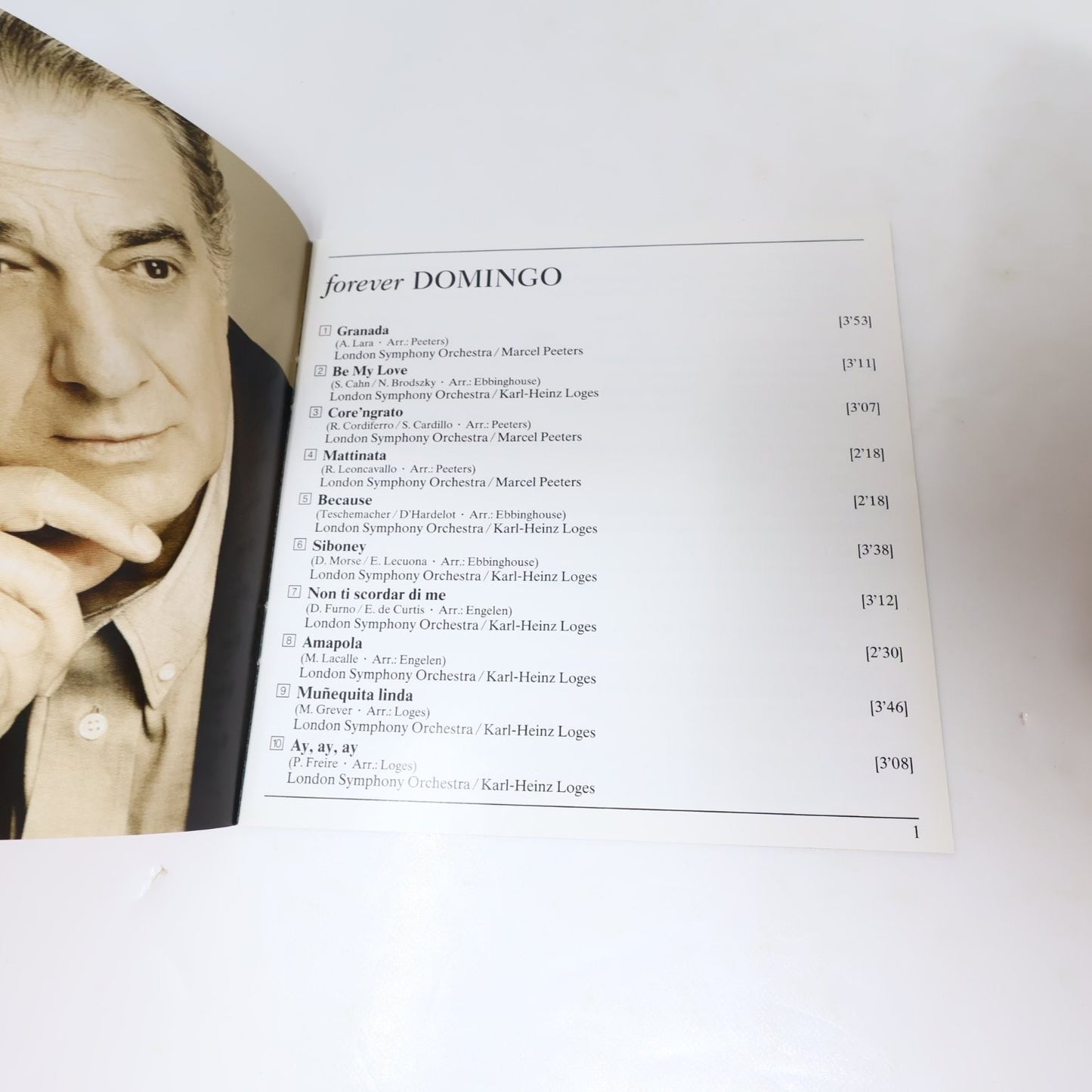 Plácido Domingo - Forever Domingo CD 1994 Classical Deutsche Grammophon 479 1096