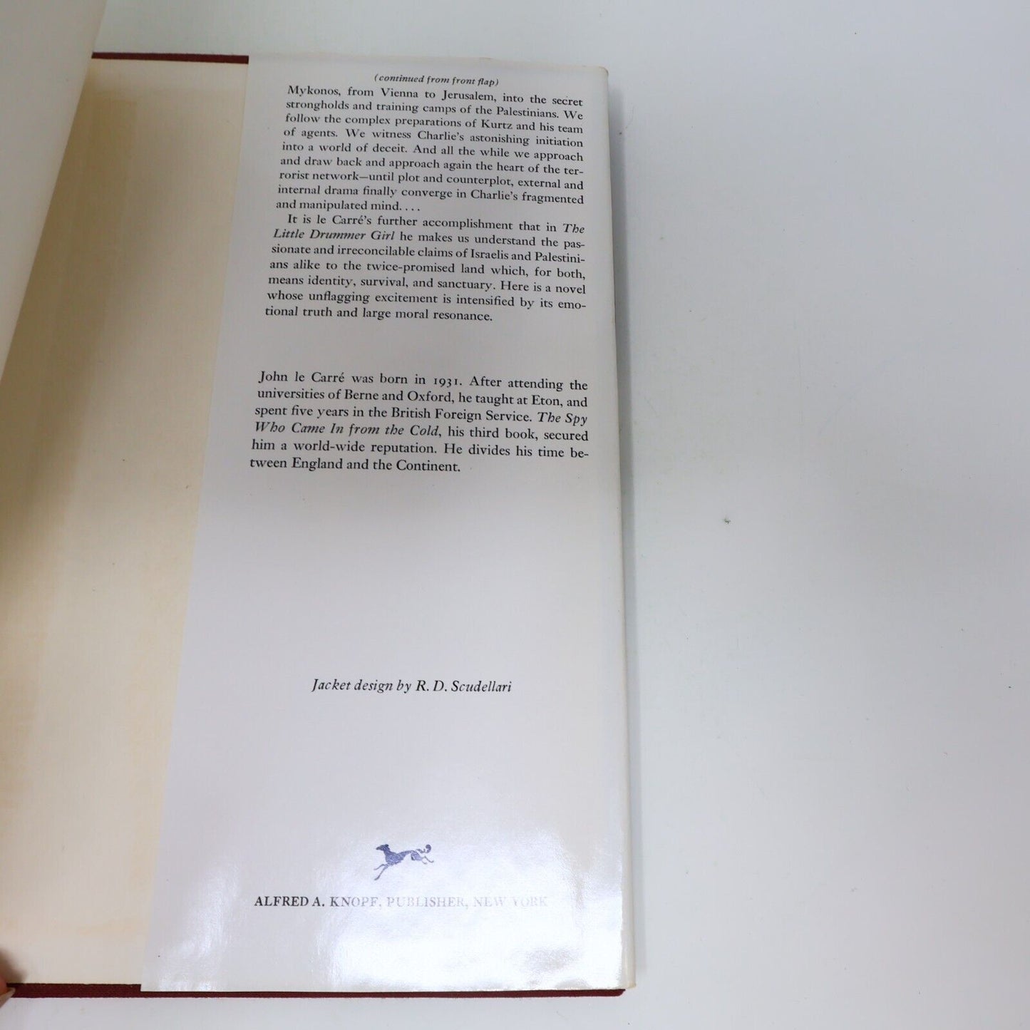 1983 The Little Drummer Girl John le Carré Knopf Hardcover Espionage Spy Book HC