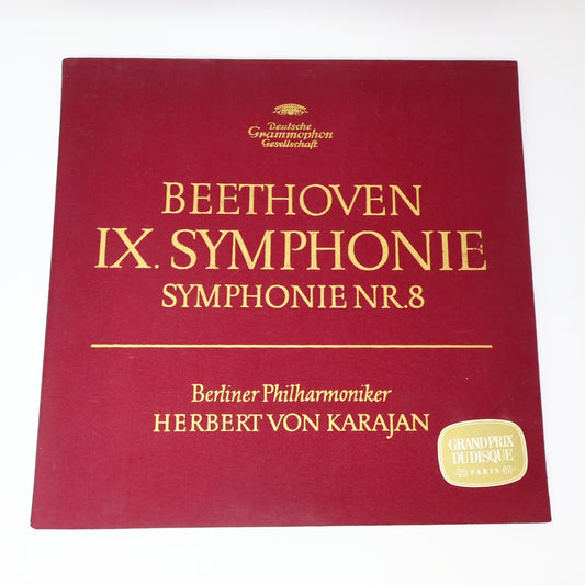 Beethoven Berliner Herbert von Karajan IX. Symphonie Nr. 8 LP Record 138 807/808