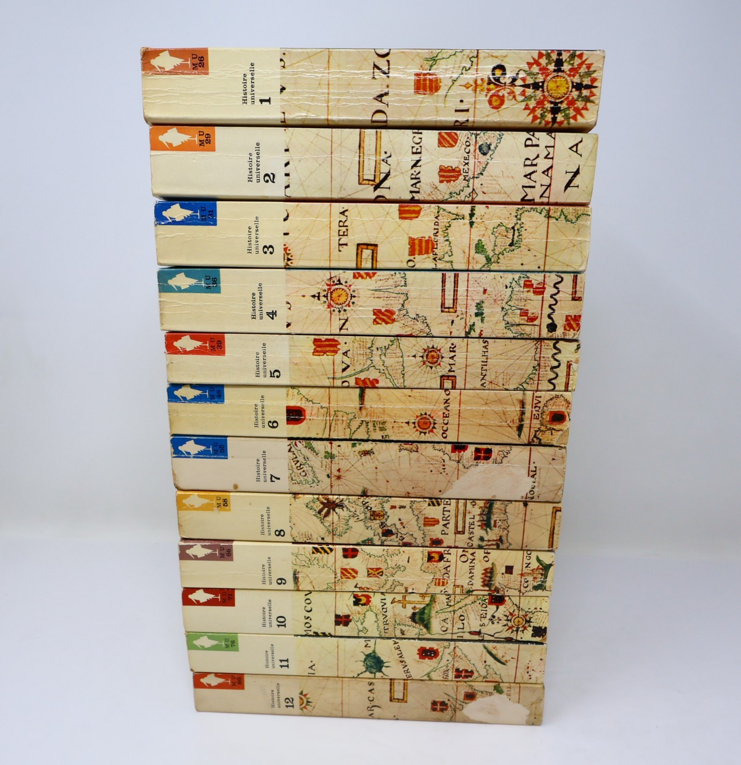 Histoire Universelle #1-12 Marabout Université Complète Lot Carl Grimberg PB 60s
