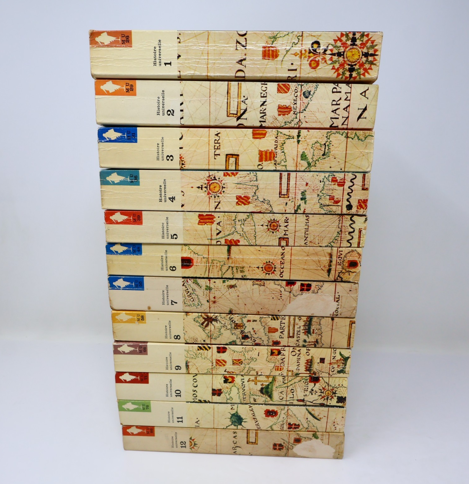 Histoire Universelle #1-12 Marabout Université Complète Lot Carl Grimberg PB 60s