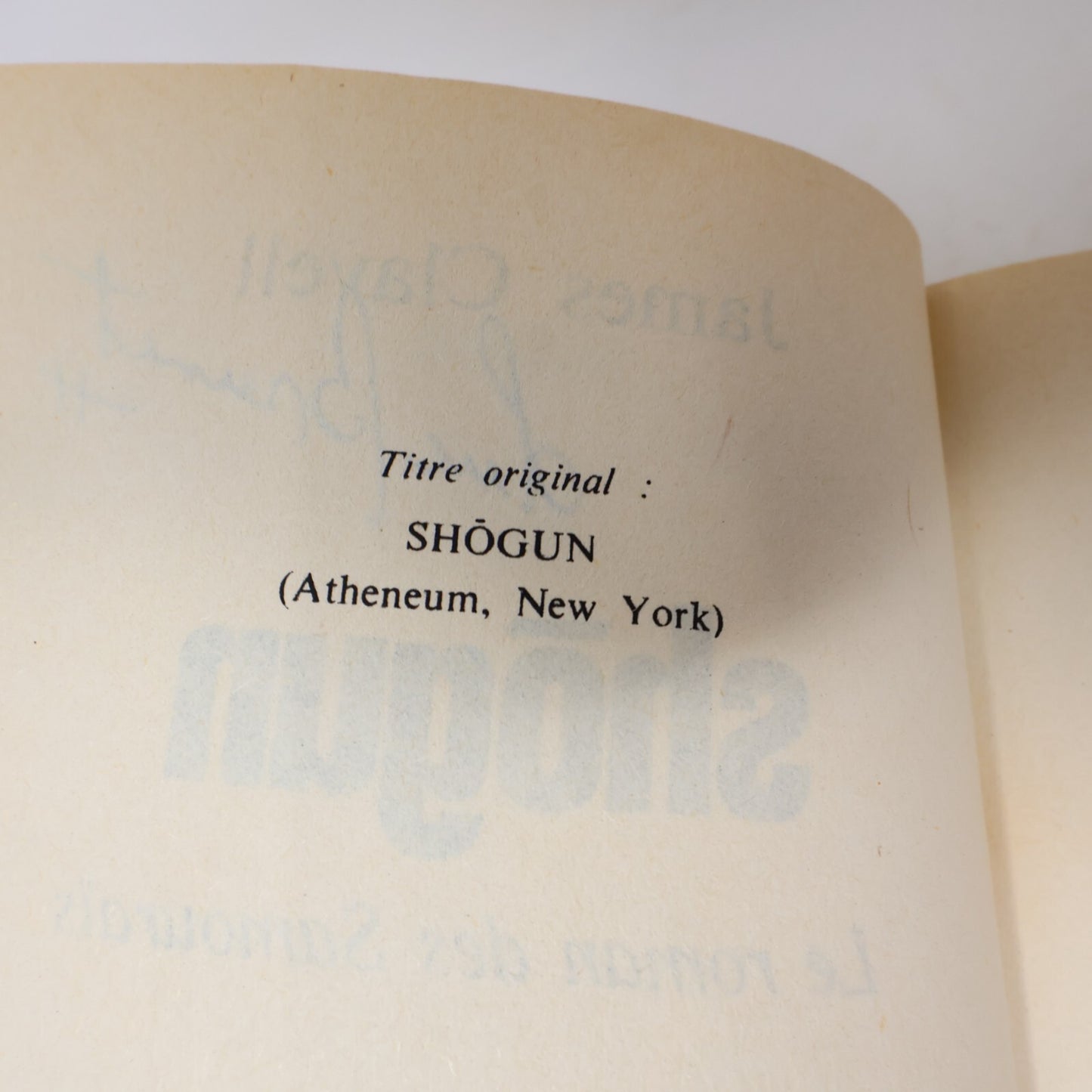 James Clavell Lot 4 Livres Shōgun/Caïd/Taï-Pan/Noble Maison Français French PB