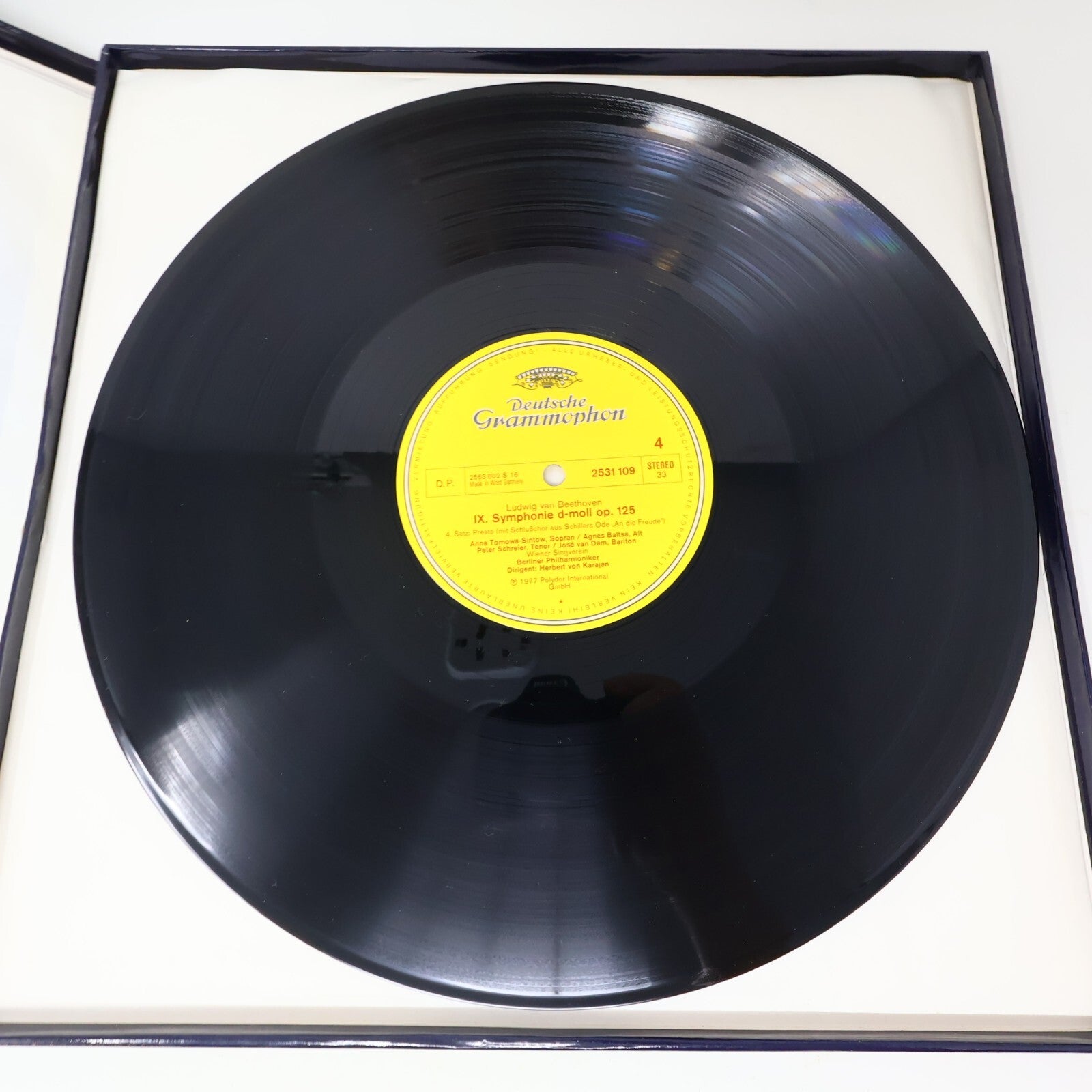 Beethoven Symphonie Nr. 1-2 5-6 8-9 Herbert von Karajan Berliner Lot 4 LP Record