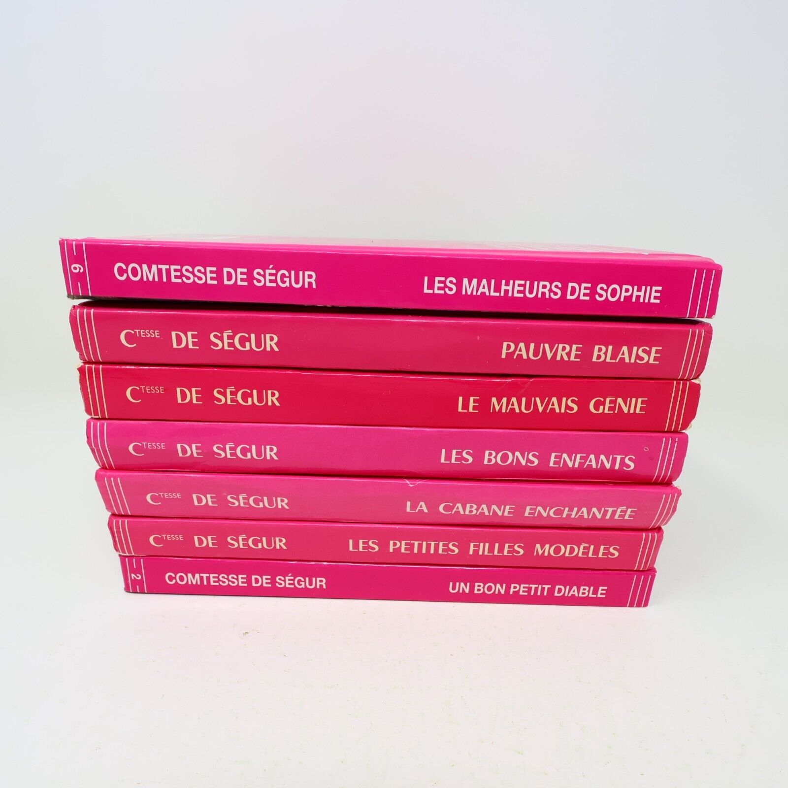Lot 7 Livres Comtesse de Ségur Casterman Français Malheurs de Sophie HC