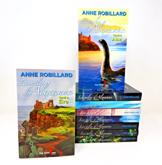 Les Ailes d'Alexanne #1-9 Lot 9 Livres Anne Robillard 4H44/Mikal/Le Faucheur PB