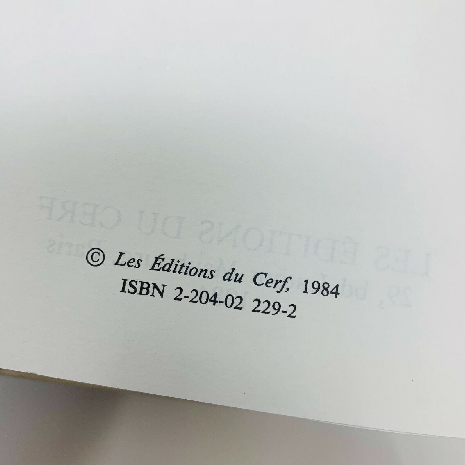 1984 Thomas d'Aquin Somme Théologique Tome 1 Cerf Français French Livre Religion