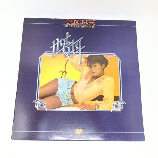 Gene Page Hot City LP Record Vinyl 1974 Atlantic SD 18111 	Canada Satin Soul 70s