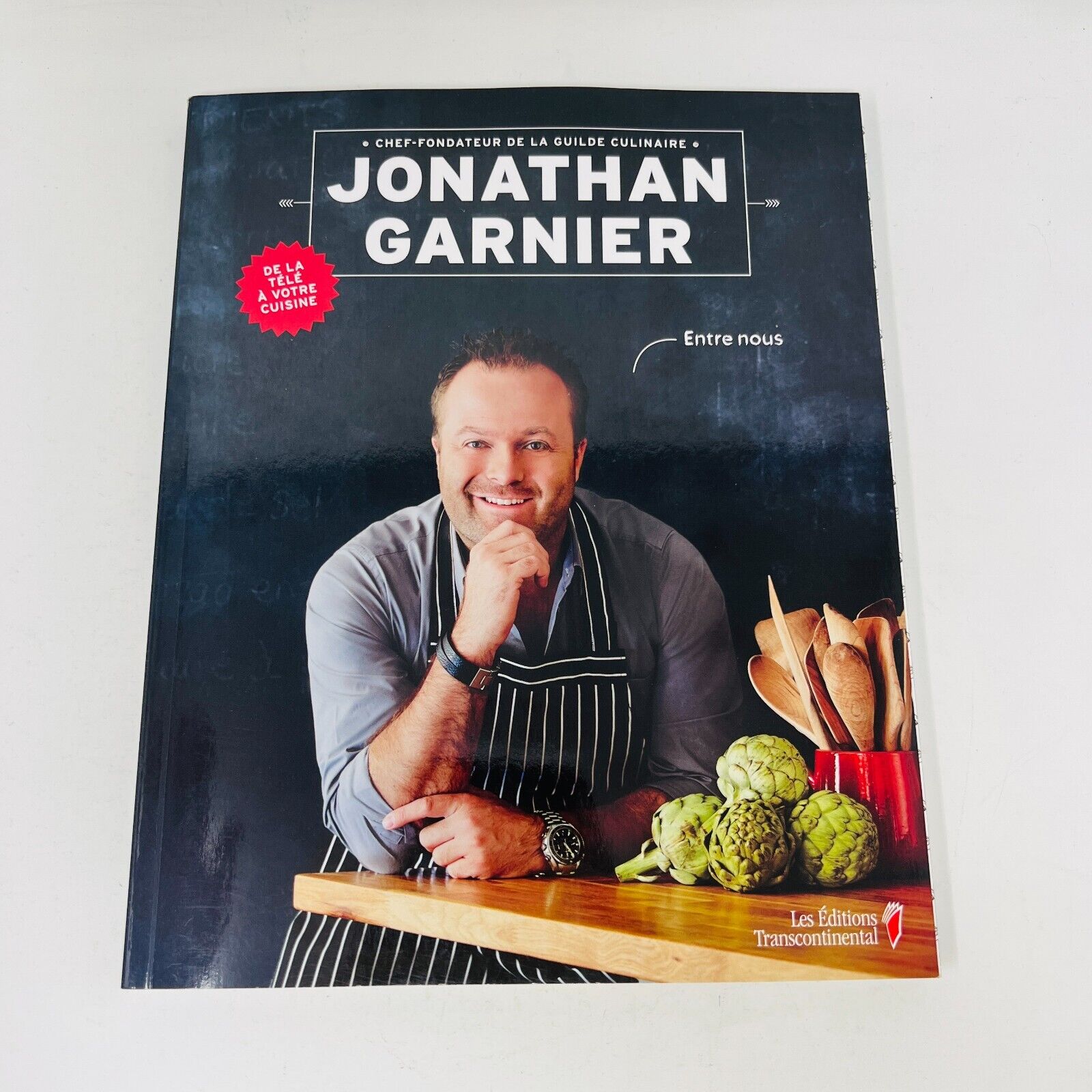 2013 Entre Nous de Jonathan Garnier Guide Culinaire Cuisine Recettes Français PB