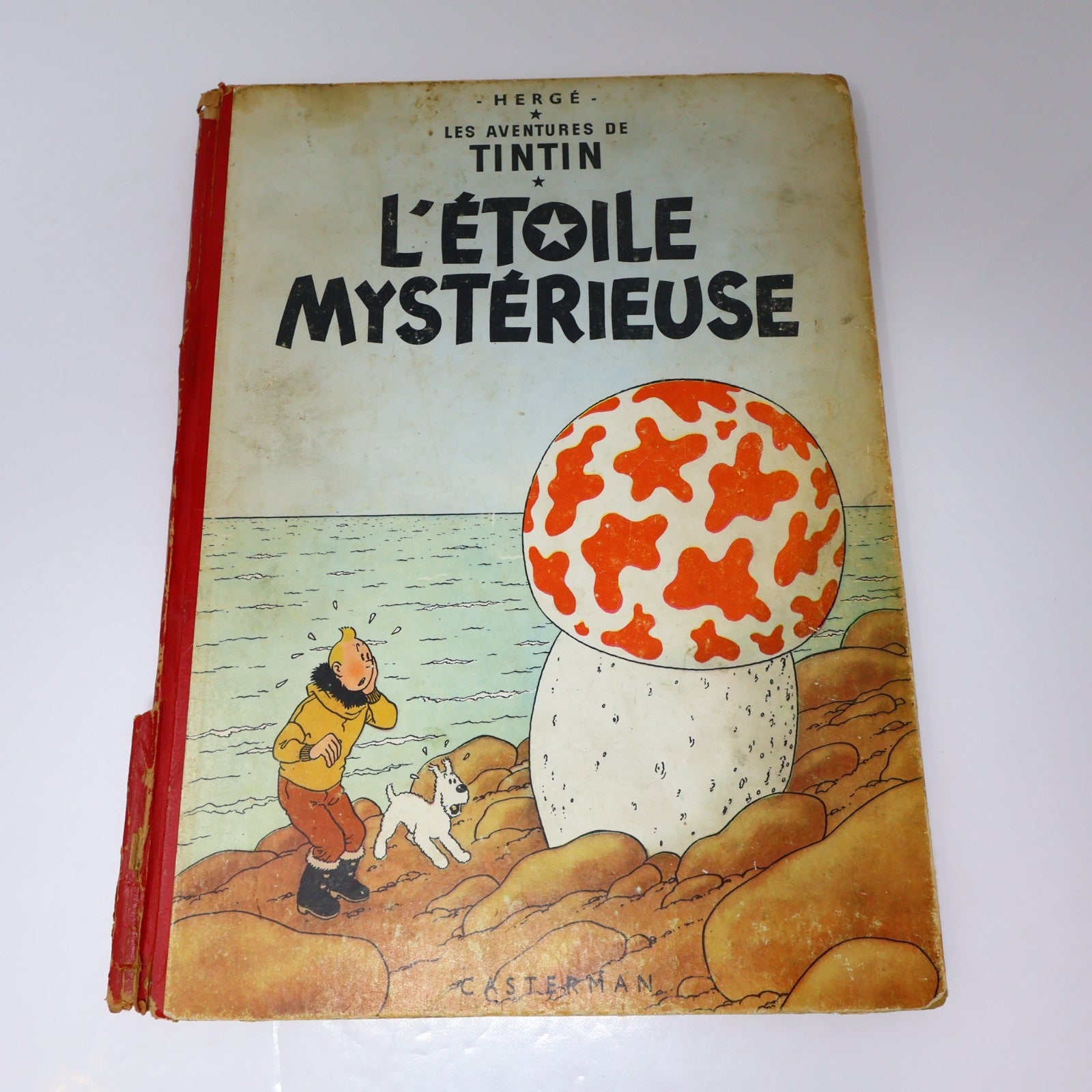 Tintin L'Étoile Mystérieuse Hergé Casterman 1954 HC B9 Belgique Français/French