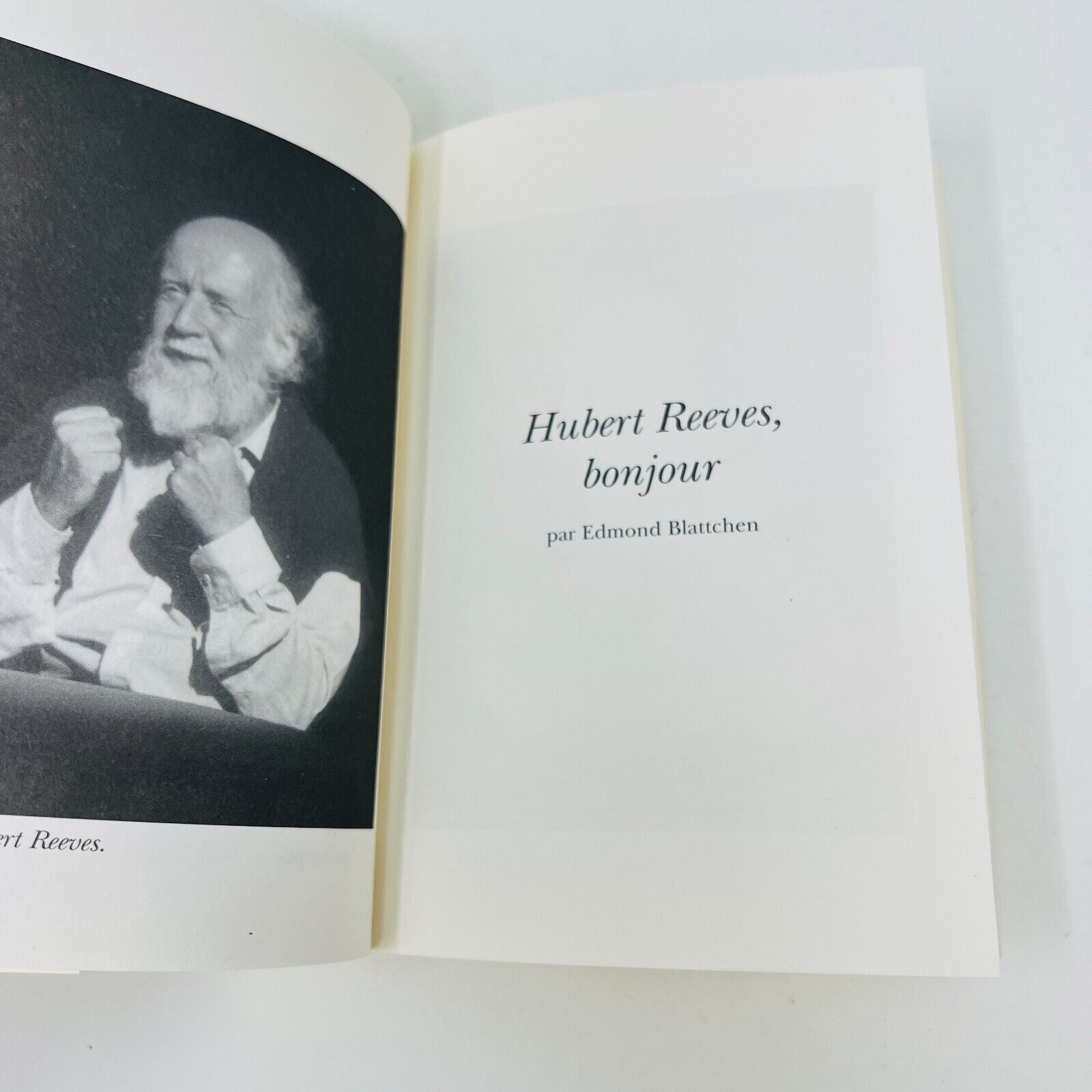 Hubert Reeves Les Artisans du Huitième Jour Stanké Noms de Dieux Blattchen 2000