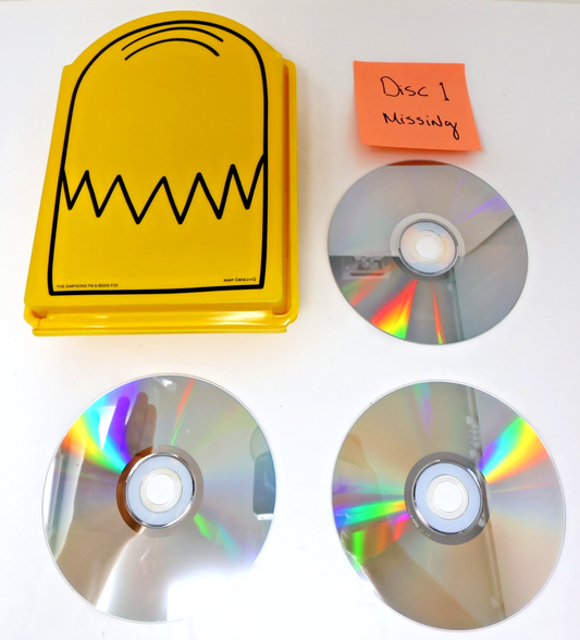 The Simpsons The Sixth Season #6 DVD Head Incomplete Missing Disc 1 & Inserts