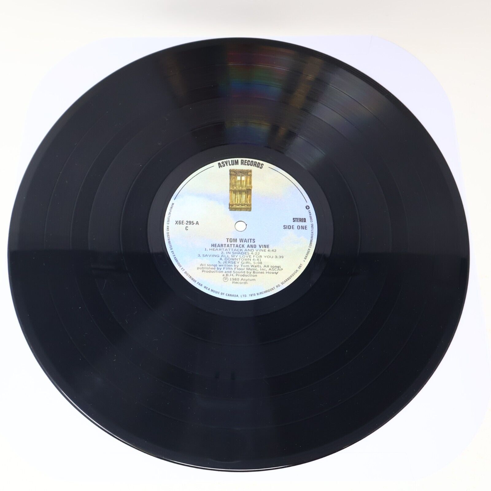 Tom Waits Heartattack And Vine LP Record Vinyl Asylum X6E-295 Canada 1980 Rock