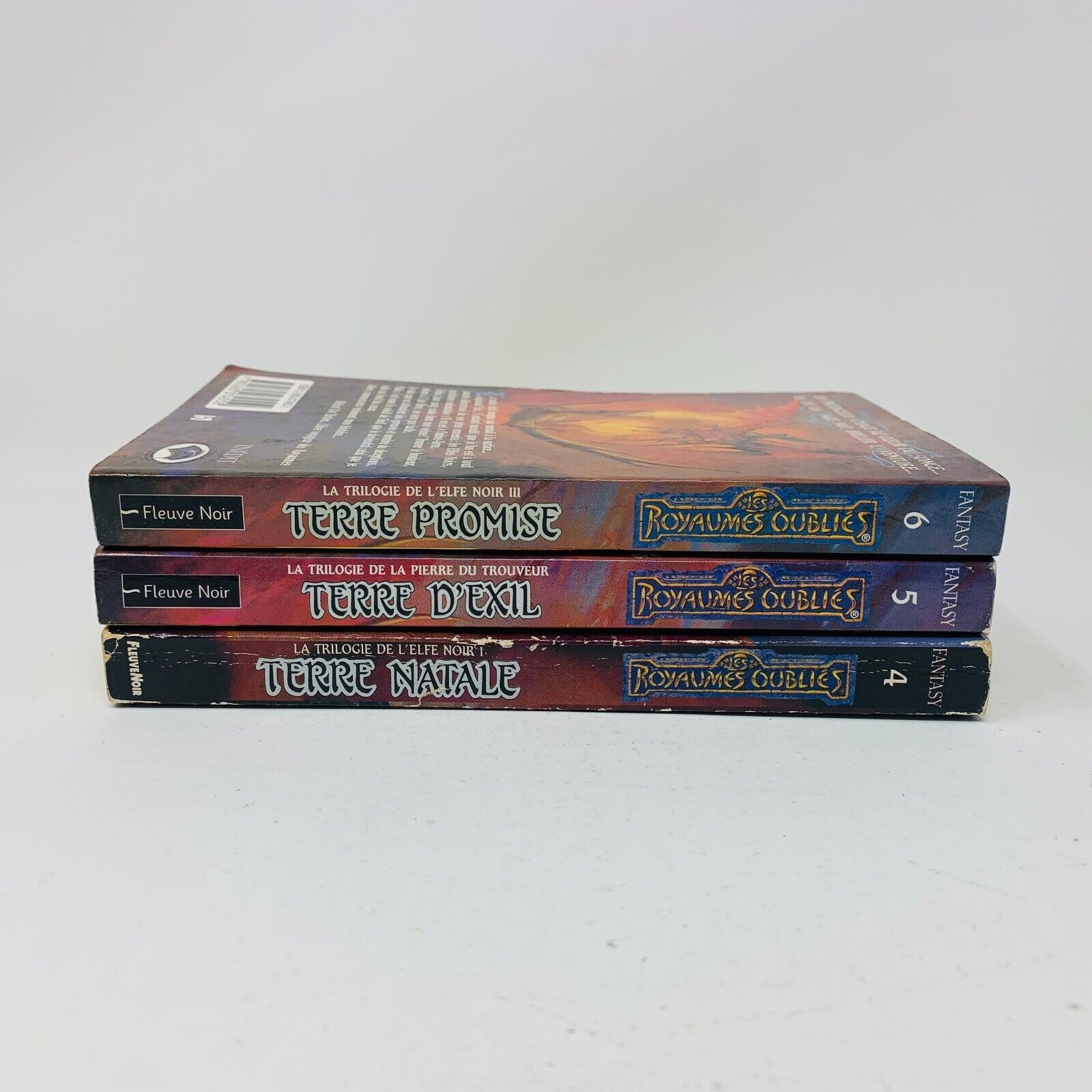 La Trilogie de l'Elfe Noir Royaumes Oubliés #4-6 Série Complète Fleuve Noir Lot