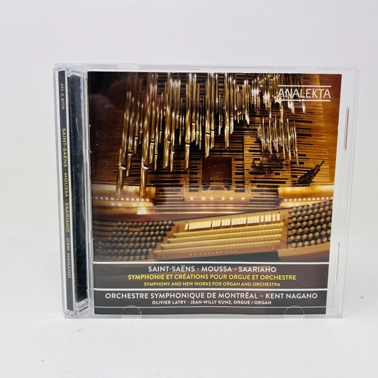 Saint-Saëns/Moussa/Saariaho CD Symphonie Orgue & Orchestre OSM Kent Nagano Testé