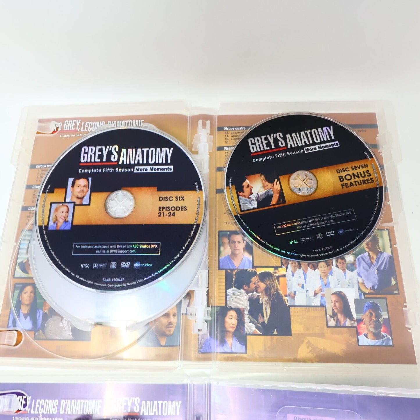Dre Grey Leçons d'Anatomie/Grey's Anatomy Saisons #4-5-6 DVD Testés Lot Region 1