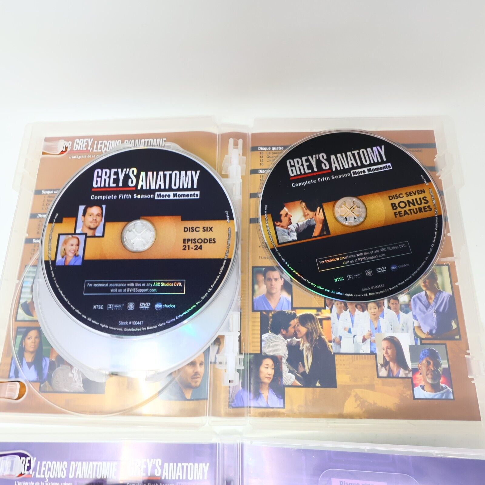 Dre Grey Leçons d'Anatomie/Grey's Anatomy Saisons #4-5-6 DVD Testés Lot Region 1