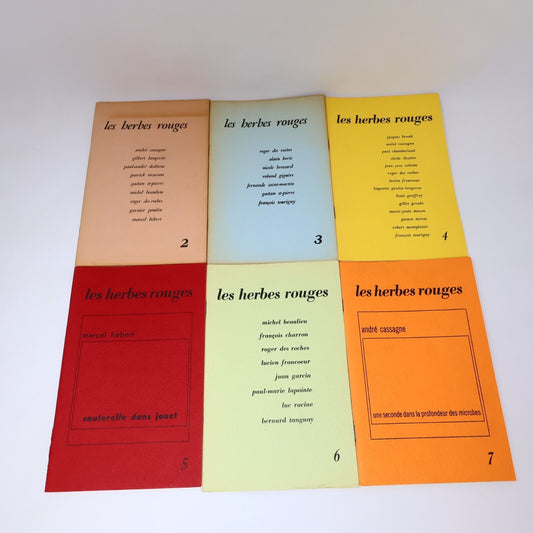 Les Herbes Rouges #2-20, 147 Poésie Québec Fée des Étoiles Lot 20 Livres 70s PB