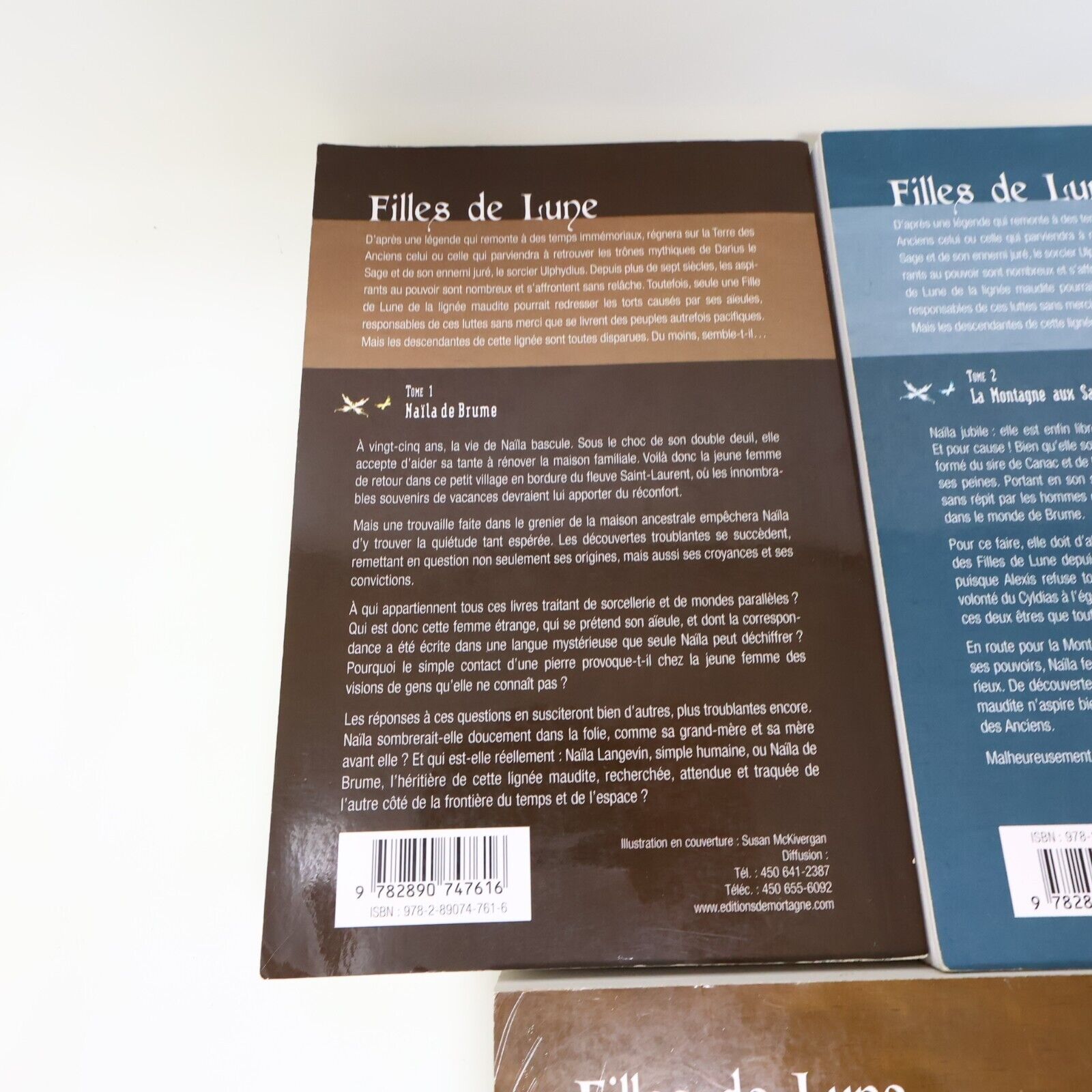 Filles de Lune #1-5 Lot 5 Livres Elisabeth Tremblay Série Complète De Mortagne