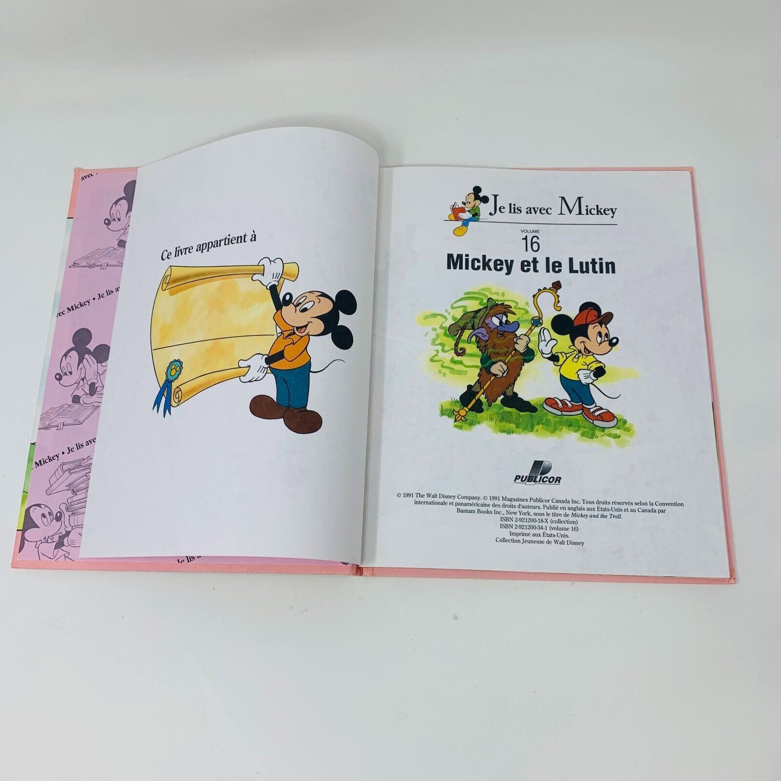 Je Lis avec Mickey Lot de 14 Livres Disney Enfants Français Children French 90s