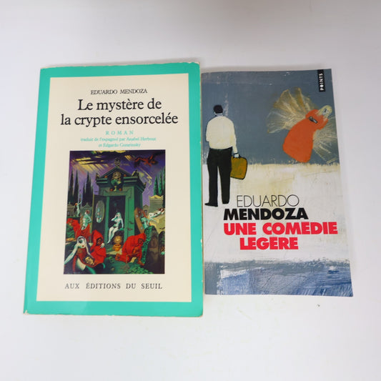 Eduardo Mendoza Lot 2 Livres Le Mystère de la Crypte Ensorcelée/Comédie Légère