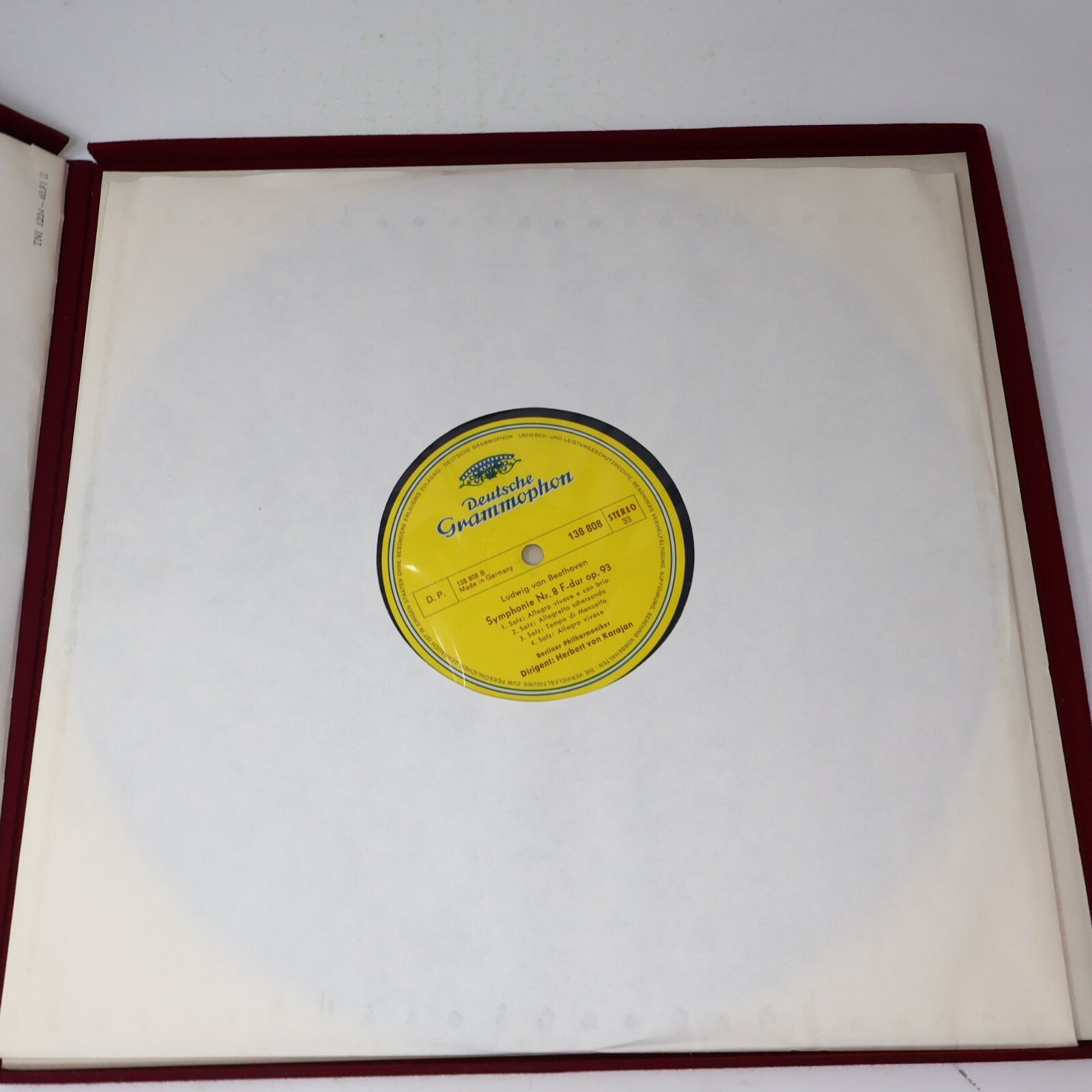Beethoven Berliner Herbert von Karajan IX. Symphonie Nr. 8 LP Record 138 807/808