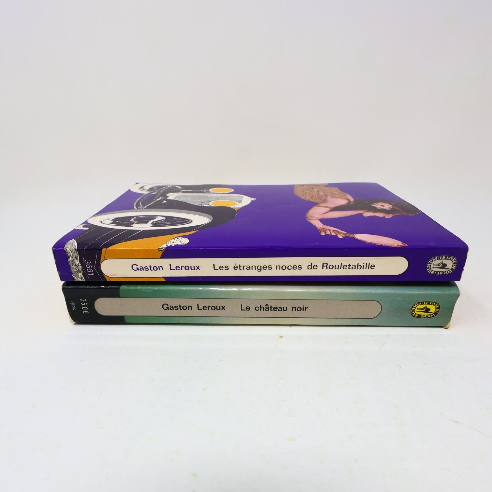 Rouletabille Gaston Leroux Château Noir Étranges Noces Lot 2 Livres Français 70s