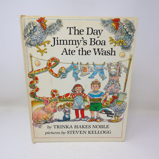 The Day Jimmy's Boa Ate the Wash Noble 1980 Illustrated Kids Book Dial Press