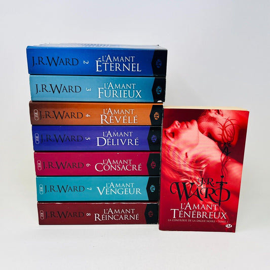 La Confrérie de la Dague Noire #1-8 de J.R. Ward Français L'Amant Ténébreux Lot
