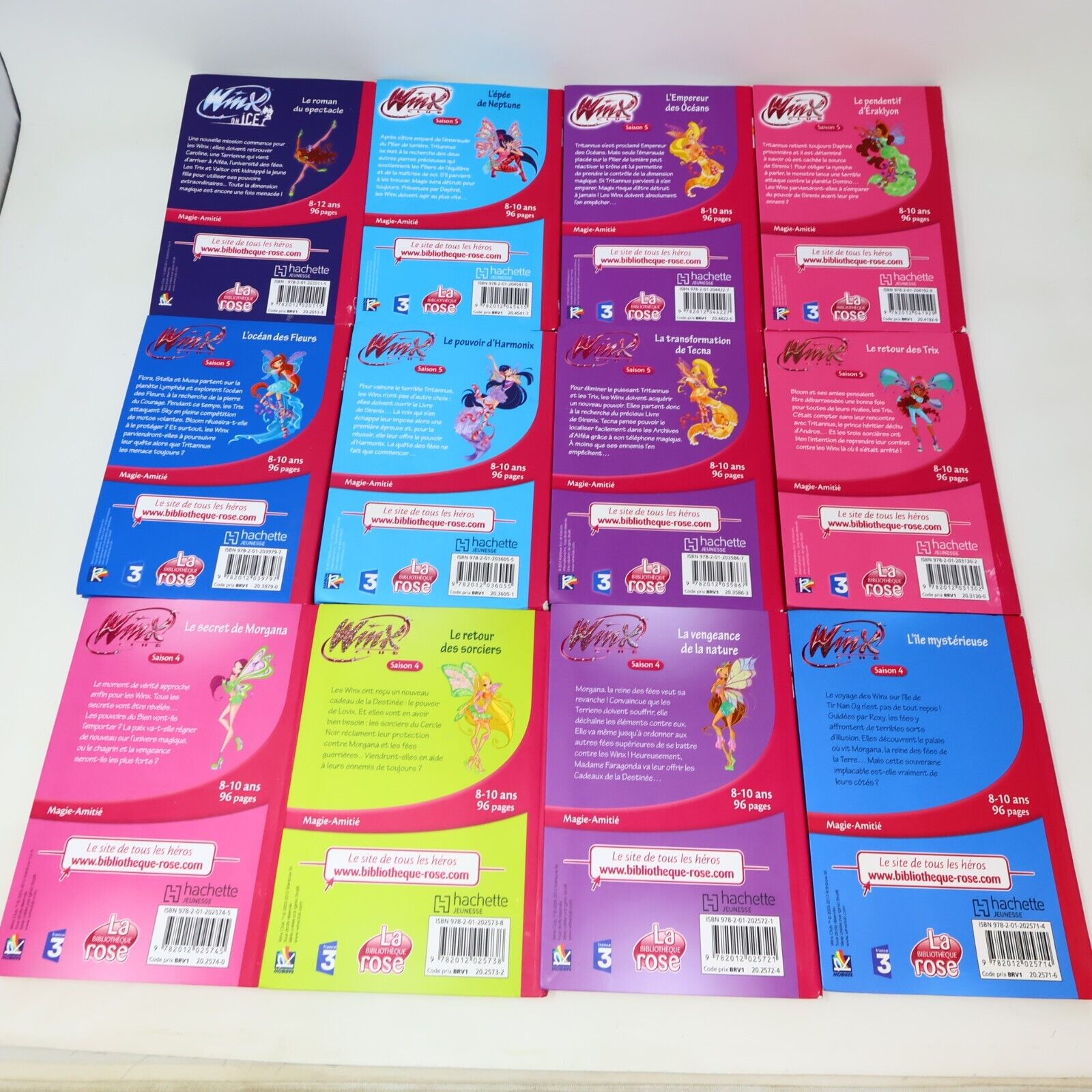 Winx Club La Bibliothèque Rose Enfants Ados Fées Lot 40 Livres Français French
