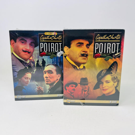 Agatha Christie Poirot Coffrets #1-2 Lot de DVD Scellés en Français/French NTSC