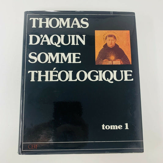 1984 Thomas d'Aquin Somme Théologique Tome 1 Cerf Français French Livre Religion