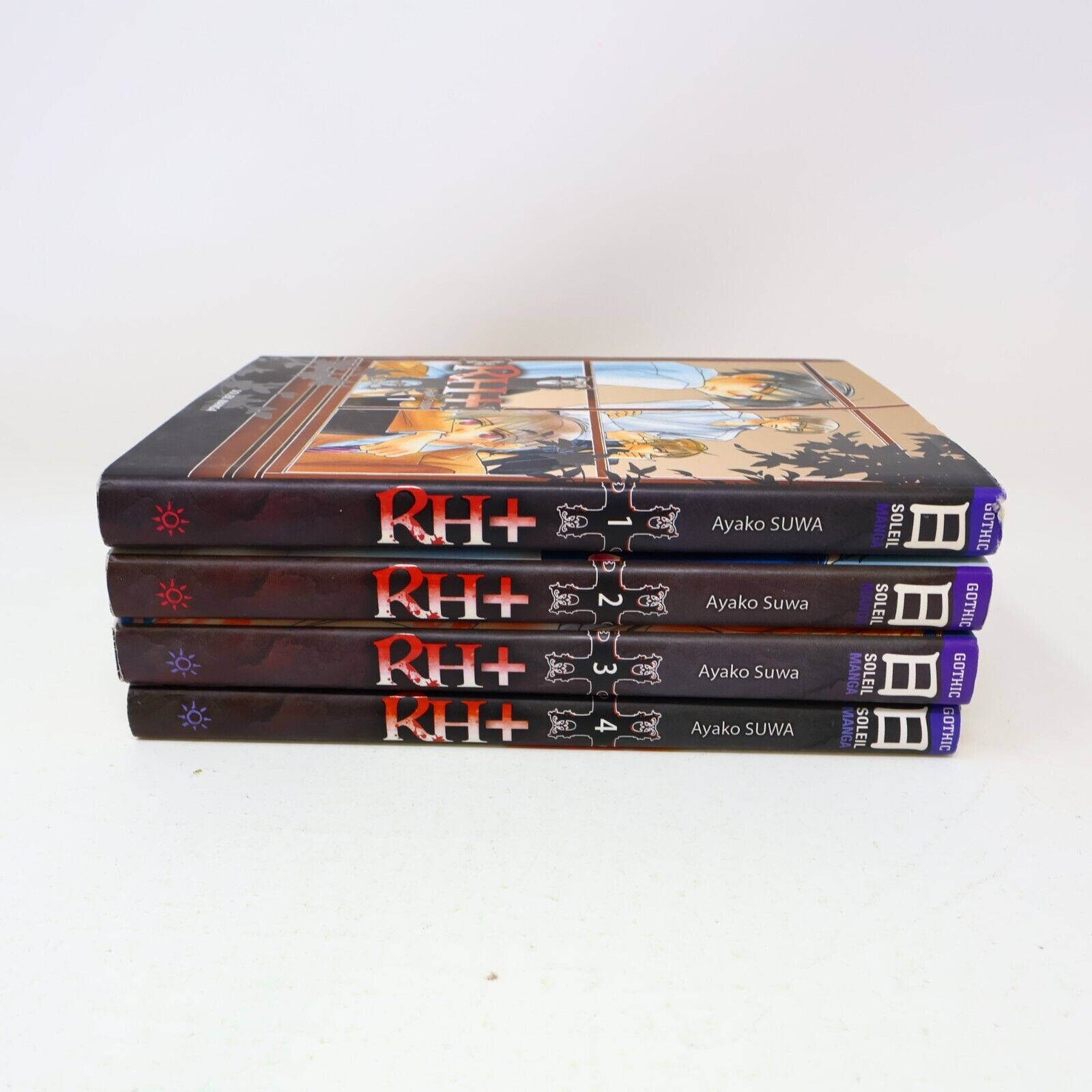 Rh+ #1-4 Lot 4 Livres Manga Ayako Suwa Soleil Manga Seinen Français French PB