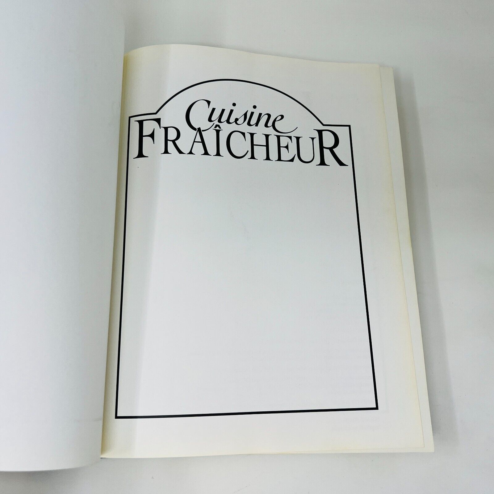 1992 Cuisine Fraicheur Livre de Recettes Cuisine Tormont Français Krause/Strand