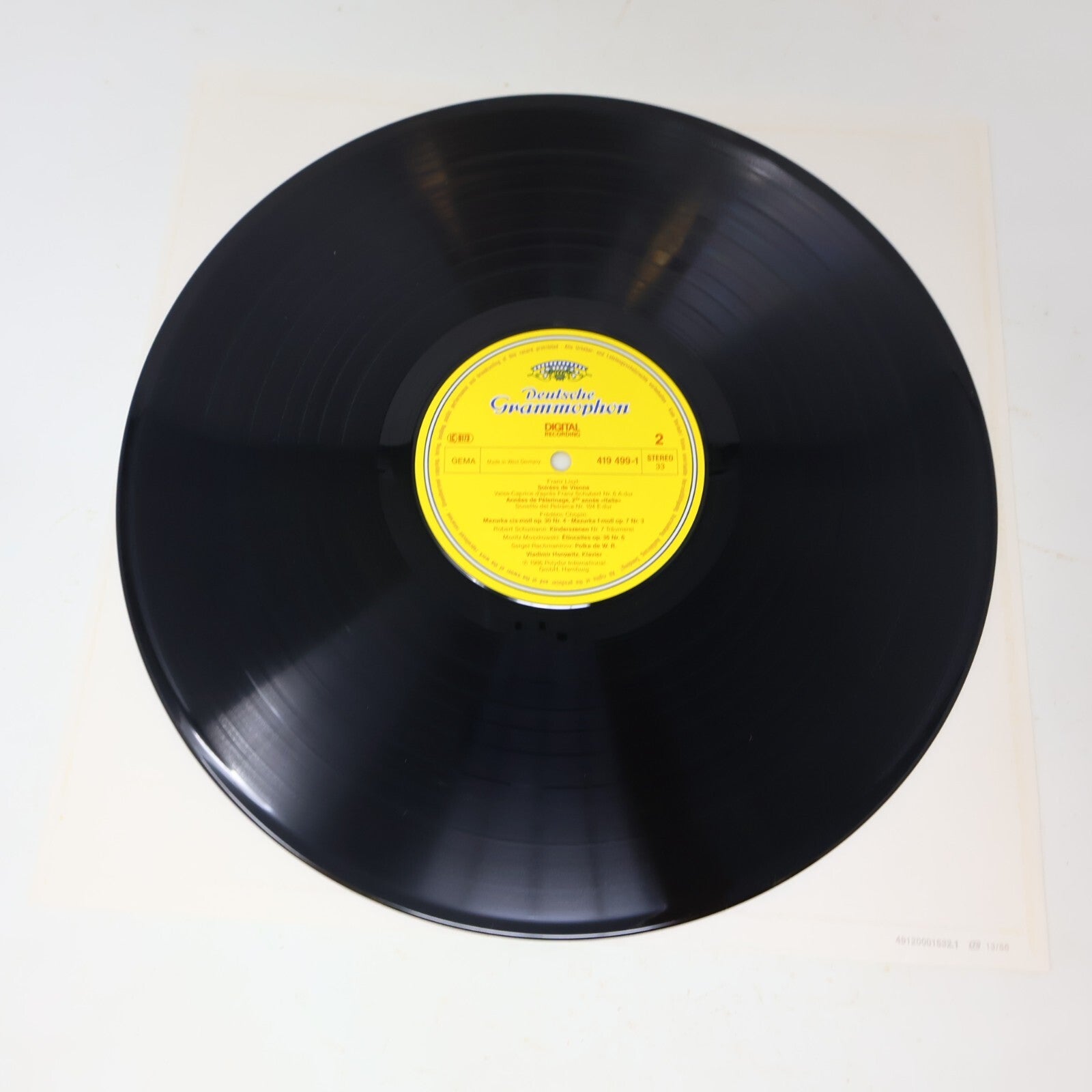 Horowitz In Moscow LP Record Vinyl 1986 Deutsche Grammophon 419 499-1 Piano