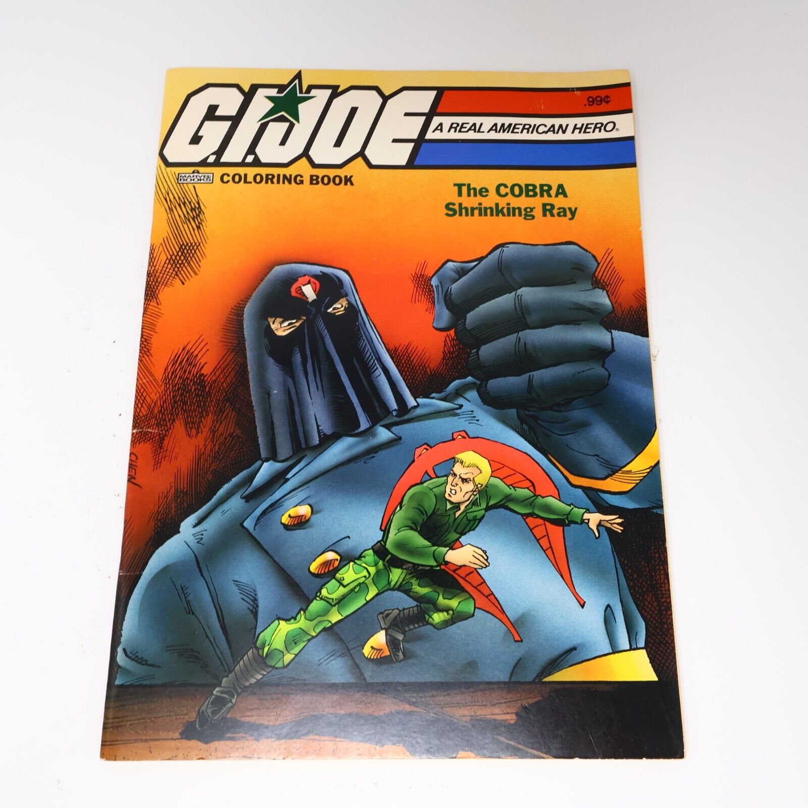 1988 The COBRA Shrinking Ray Coloring Book G.I. Joe by S.M. Ballard Paperback PB