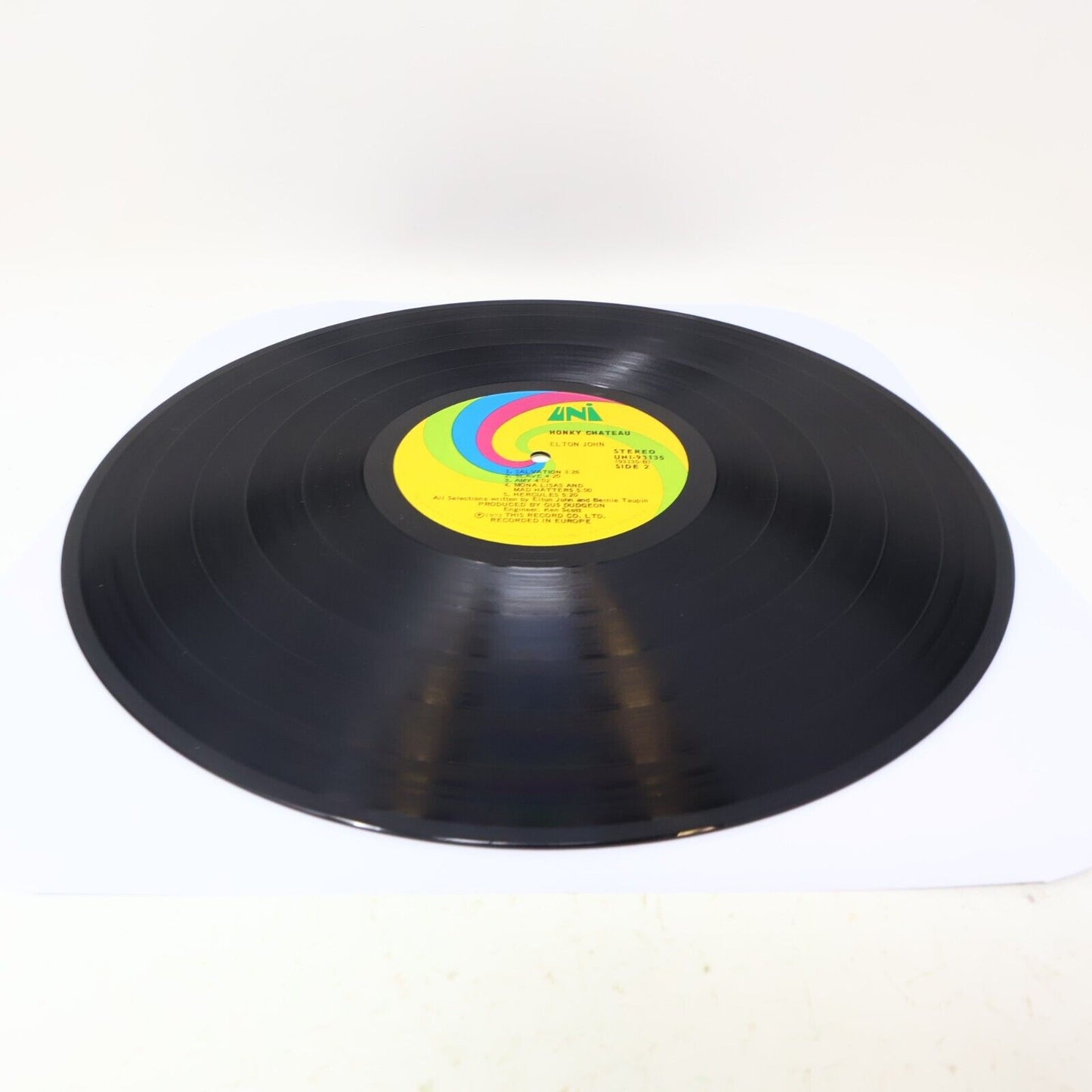 Elton John Honky Château LP Record Vinyl 1972 UNI 93135 Rocket Man Honky Cat 70s