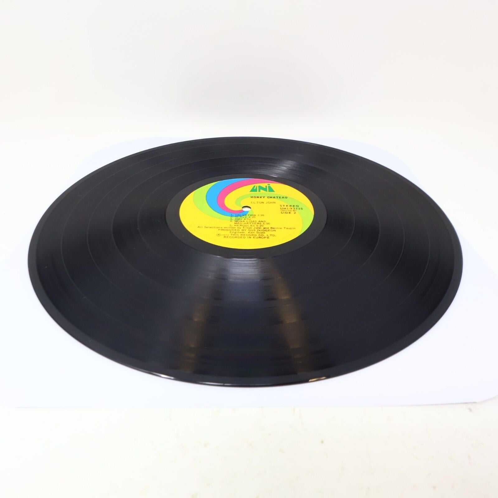 Elton John Honky Château LP Record Vinyl 1972 UNI 93135 Rocket Man Honky Cat 70s
