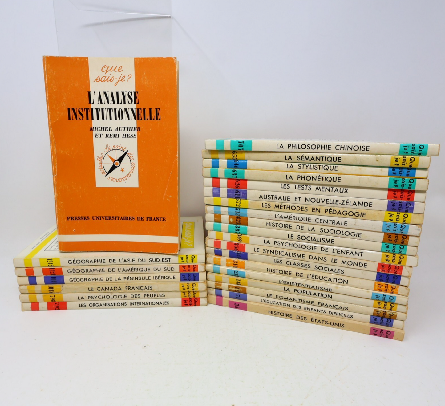 Que Sais-Je? Lot 26 Livres Éducation Géographie Société et Culture PUF Français