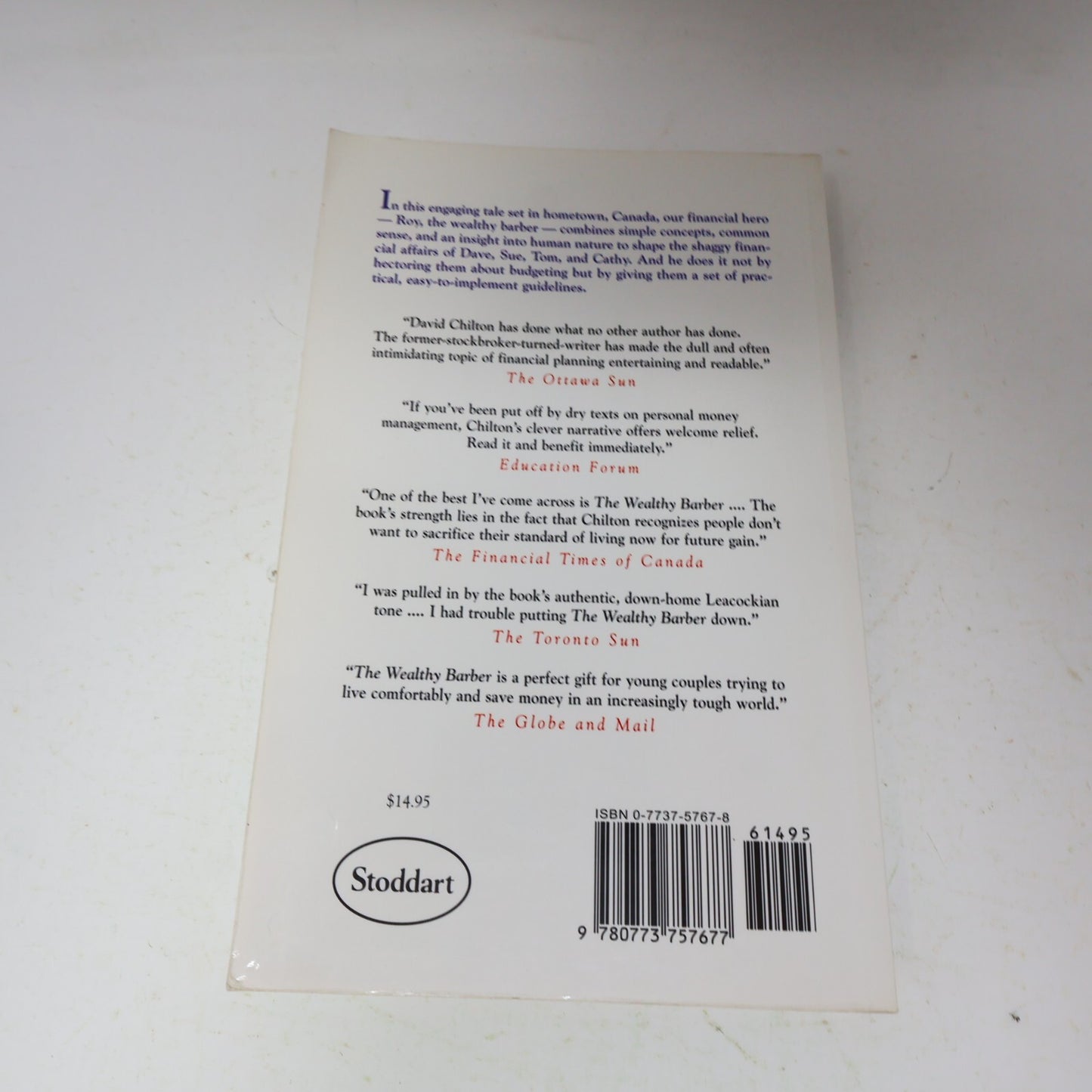 1998 The Wealthy Barber David Barr Chilton Stoddart Financial Planning Investing