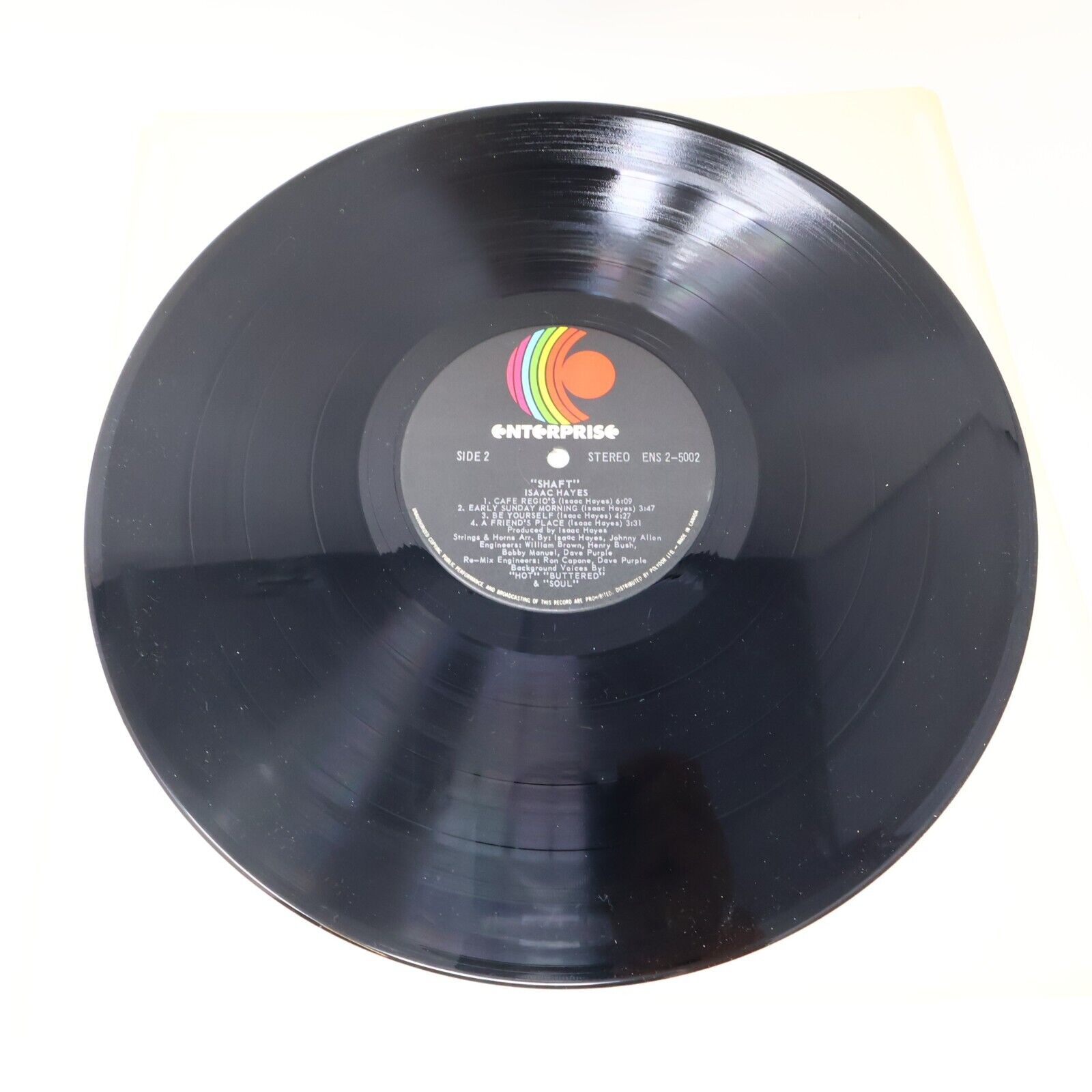 Isaac Hayes Shaft 2x LP Record Vinyl ENS 2-5002 1973 Enterprise Canada Polydor