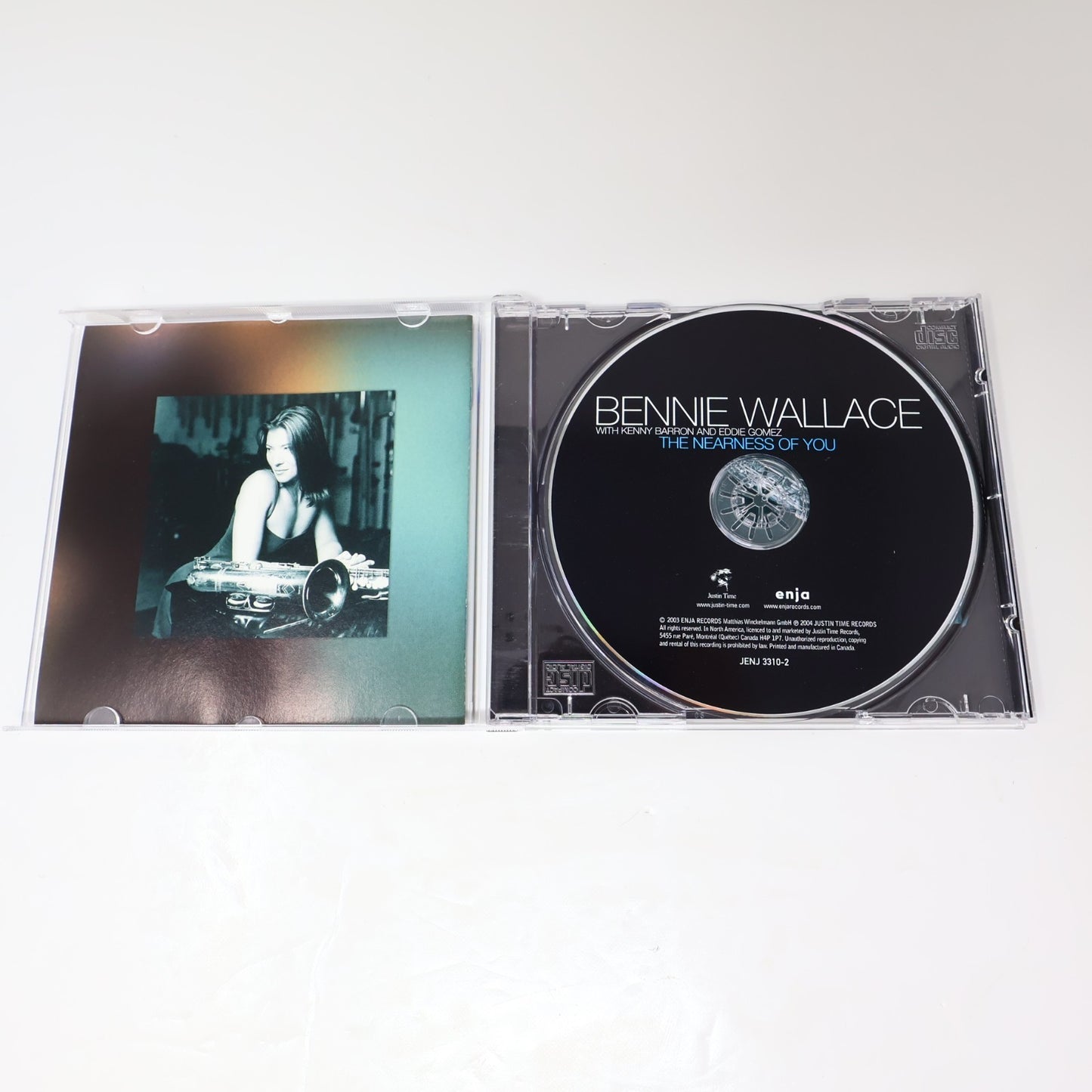 The Nearness of You CD Bennie Wallace Enja/Justin Time 2004 Jazz Bop JENJ 3310-2