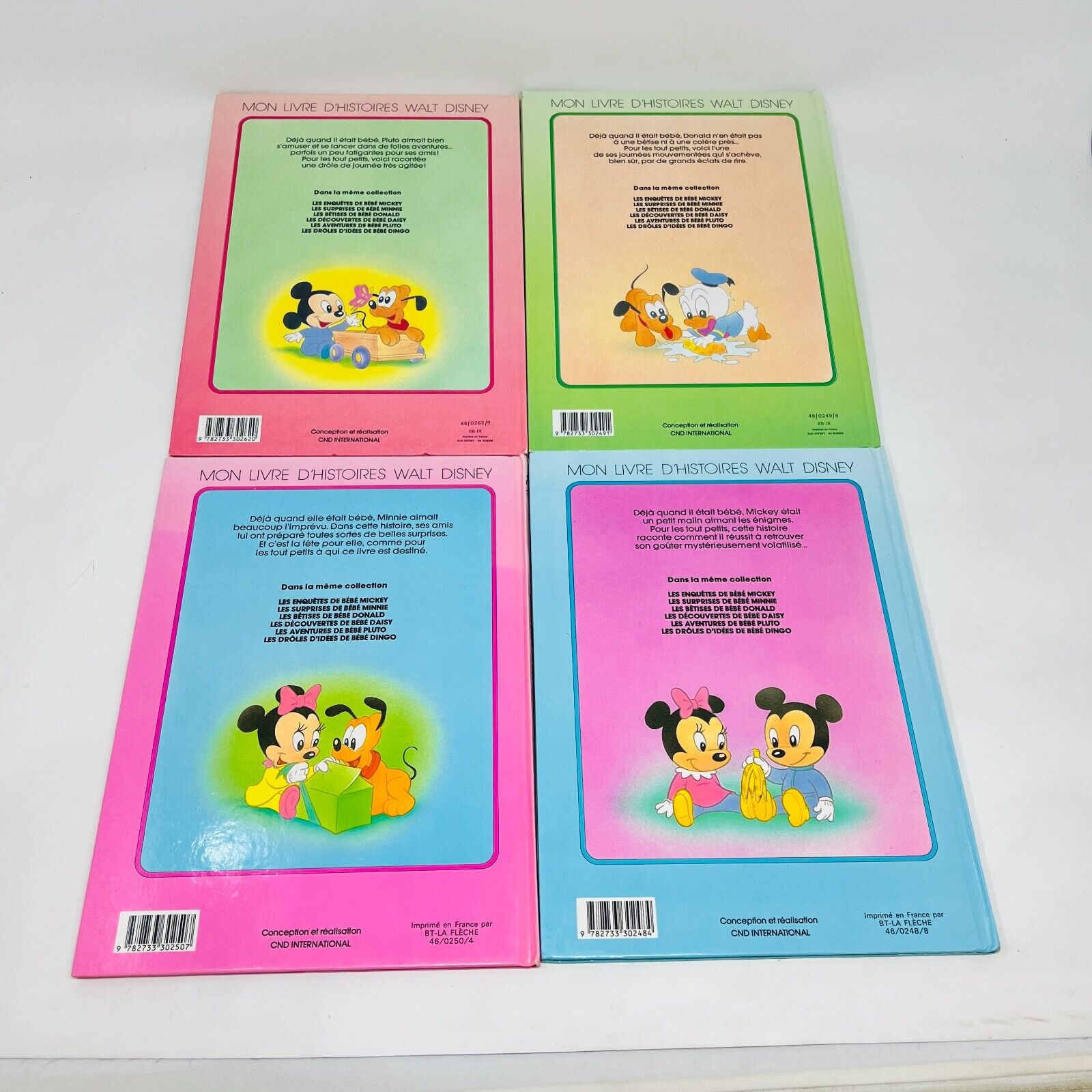 Lot de 5 Mon Livre d'Histoires/D'Images Walt Disney Enfants Français/French 1986